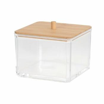 Kozmetický organizér Bamboo Eleganza, 9,5 x 9,5 x 8,5 cm