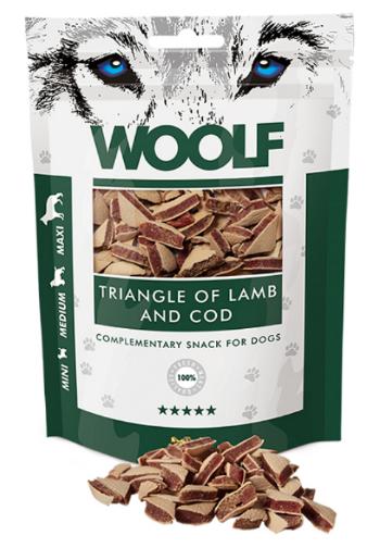 Woolf pochoutka Lamb and Cod Triangle 100g