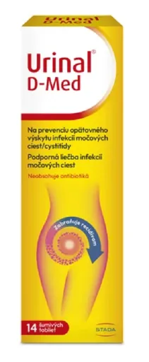 Urinal D-Med šumivé tablety na podporu liečby močového mechúra 14tbl