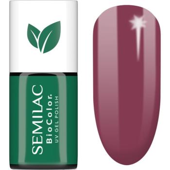 Semilac UV Hybrid BioColor gélový lak na nechty s použitím UV/LED lampy odtieň 718 Natural Cyclamen 7 ml