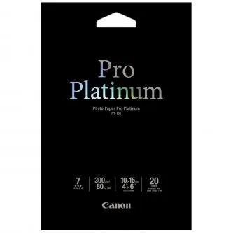 Canon Photo Paper Pro Platinum 2768B013, 300 g/m2, 10x15cm, 20ks, lesklý, biely, foto papier