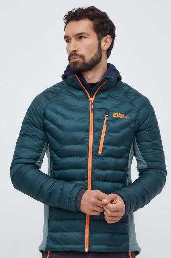 Športová bunda Jack Wolfskin ROUTEBURN PRO zelená farba, 1206862