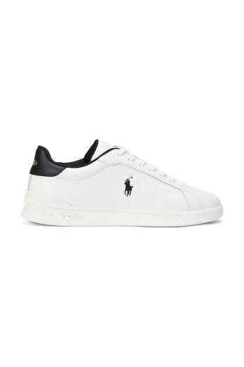 Kožené tenisky Polo Ralph Lauren Hrt Crt II biela farba, 809968172004