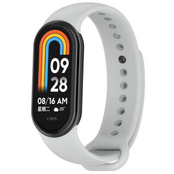 SILICONE Vymeniteľný remienok pre Xiaomi Smart Band 9 šedý