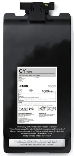 Epson originál ink C13T56F700, gray, šedá