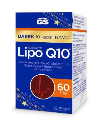 GS Koenzym Lipo Q10 60 mg 60+10 kapslí