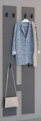 VCM Šatní skříň „Salia M“, antracitová