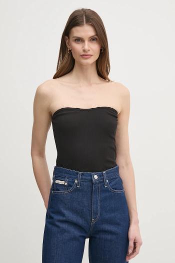 Top Calvin Klein Jeans dámsky, čierna farba, J20J225310