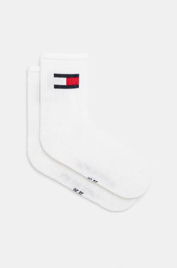 Ponožky Tommy Hilfiger 2-pak biela farba, 701229940
