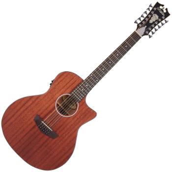 D'Angelico Premier Fulton LS Natural Mahogany Satin 12-strunová elektroakustická gitara