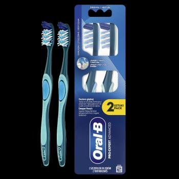 ORAL-B Pro-clean Advanced Manuálna zubná kefka, hĺbkové čistenie, stredná 2 ks