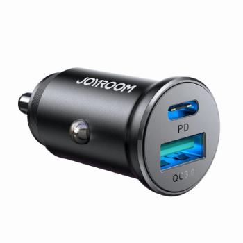 Joyroom JR-CCN05 autonabíjačka USB / USB-C 30W, čierna