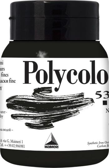 Maimeri Vynil Polycolor Akrylová farba Black 530 500 ml 1 ks