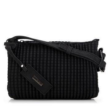 Mini kabelka crossbody v geometrickom vzore čierna 99-4Y-703-1  