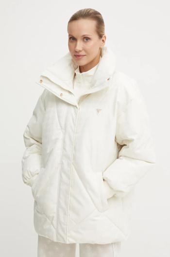 Bunda Guess dámska, biela farba, zimná, V4BL01 WGLW2