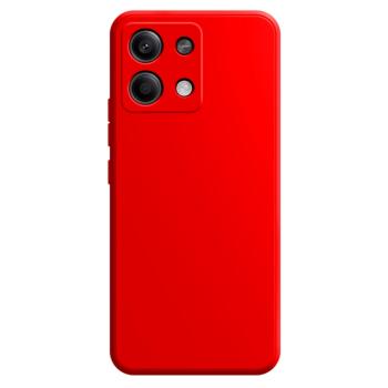 RUBBER Ochranný kryt pre Xiaomi Redmi Note 13 5G svetločervený