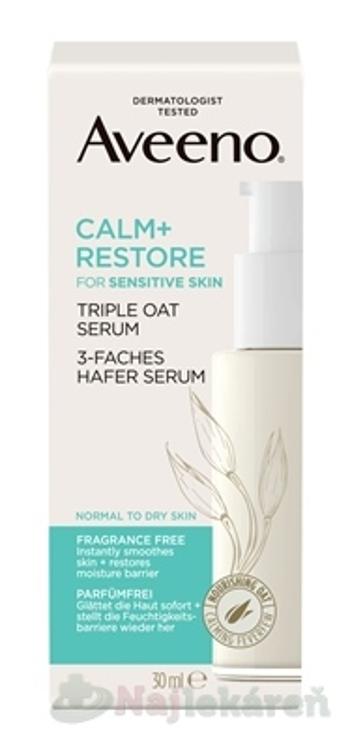 Aveeno Calm+ Restore pleťové sérum s trojitým ovseným komplexom 30 ml