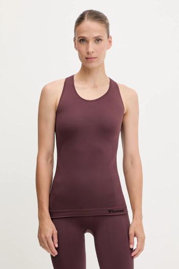 Tréningový top Hummel Seamless čierna farba, 210491