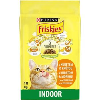 Friskies Indoor pre mačky žijúce prevažne v byte s kuraťom a so zeleninou 10 kg (3222270195980)