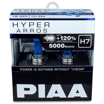 PIAA Hyper Arros 5000K H7 + 120%, jasne biele svetlo s teplotou 5000K, 2 ks (HE-923)