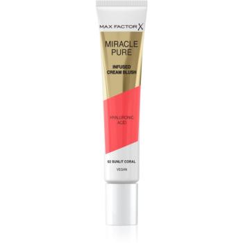 Max Factor Miracle Pure krémová tvářenka odstín 02 Sunlit Coral 15 ml