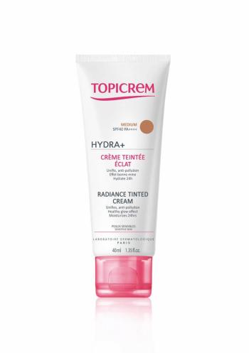 Topicrem Hydratačný tónujúci pleťový krém SPF 50 (Radiance Tinted Cream) 40 ml Claire - Light