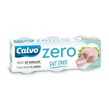 CALVO Zero tuniak vo vlastnej šťave fat free 3 x 65 g