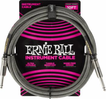 Ernie Ball Braided Instrument Cable Straight/Straight 3 m Rovný - Rovný Nástrojový kábel