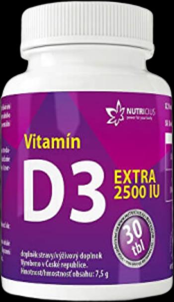 NUTRICIUS Vitamín D3 EXTRA 2500 IU 30 tabliet