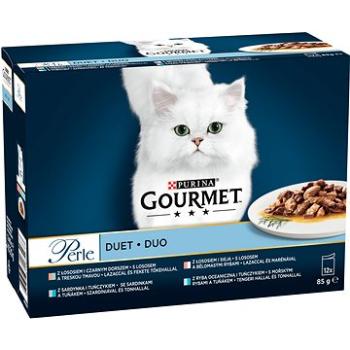 Gourmet Perle multipack, minifiletky v šťave – rybacie Duo, 12 × 85 g (7613038185477)