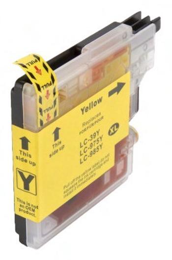 BROTHER LC-985 - kompatibilná cartridge, žltá, 560 strán