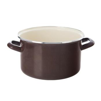 Orion Zománcozott edény peremmel Barna, 3 l, 3 l