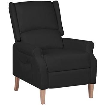 Polohovacie kreslo čierne textil, 329260