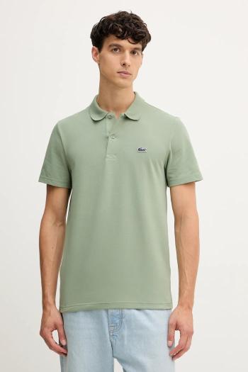 Polo tričko Lacoste pánske, hnedá farba, jednofarebné, DH5522