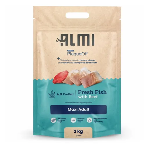 ALMI Maxi Adult granule pre psov 1 ks expirácia 28.5., Hmotnosť balenia (g): 3 kg