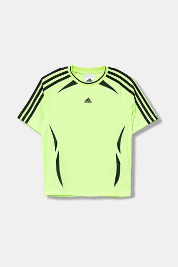 Detské tričko adidas Originals zelená farba, vzorované, JY6318