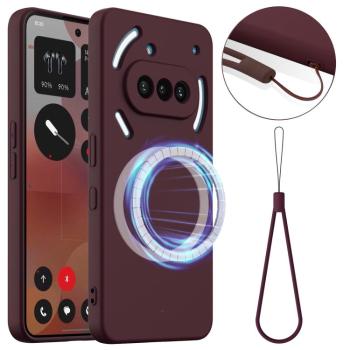RUBBER MAGSAFE Silikónový kryt pre Nothing Phone (3a) PLUM COLOR