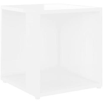 SHUMEE biely vysoký lesk 33 × 33 × 34,5 cm, drevotrieska (809014)