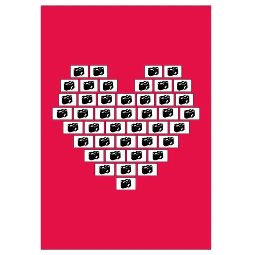 Deka Koláž Srdce z fotiek 360g/m² 140x200 cm