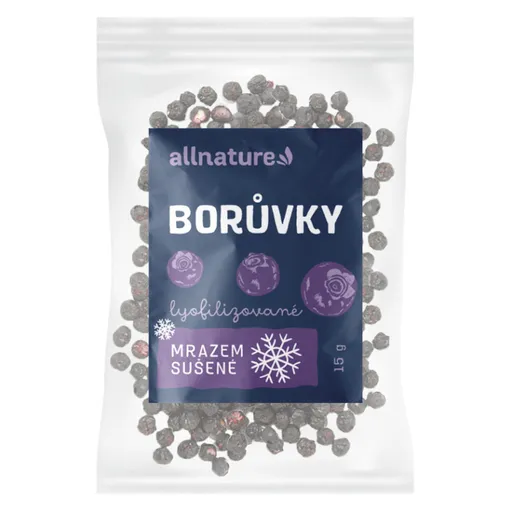 ALLNATURE Čučoriedka sušená mrazom celá 15 g