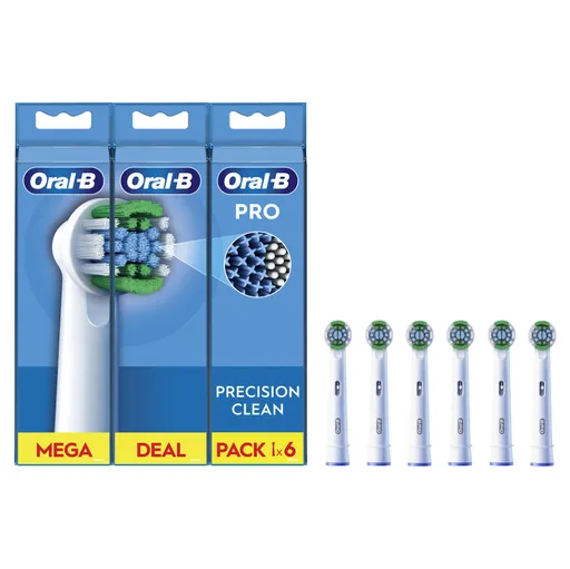 Oral-B EB 20-6 PRO Precision Clean Kefkové hlavy 6 kusov