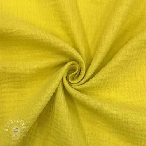 Dvojitá gázovina/mušelín banana ORGANIC