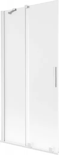 MEXEN/S - Velar dvojkrídlová posuvná vaňová zástena 90 x 150, dekor, biela 896-090-000-31-20