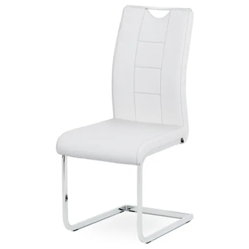 Jedálenská stolička Autronic 45x99 cm biela ekokoža DCL-411 WT