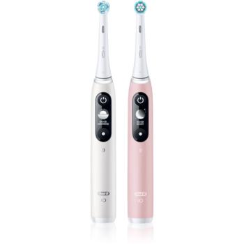 Oral B iO6 elektrická zubná kefka DUO White & Pink Sand 2 ks