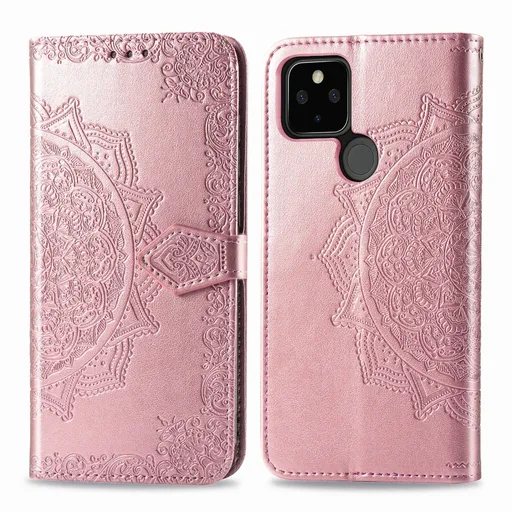 ART Peňaženkový kryt Google Pixel 4a 5G ORNAMENT ružový