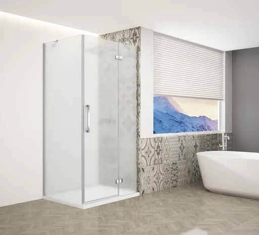 GELCO - TRINITY CHROM obdĺžnikový kút 800x1100 pravý, matné sklo, GT5680-11MR-CH GT5680-11MR-CH