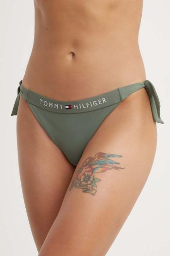 Plavkové nohavičky Tommy Hilfiger zelená farba, UW0UW04497