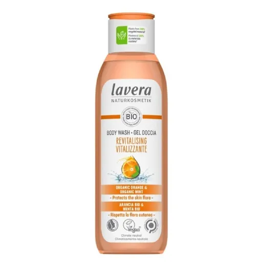 LAVERA Revitalizujúci sprchový gél s pomarančovo-mätovou vôňou 250 ml