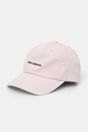 Šiltovka New Balance ružová farba, s nášivkou, LAH51010RSG